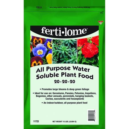 FERTI-LOME 15 lbs 20-20-20 All Purpose Water Soluble Plant Food FE396135
